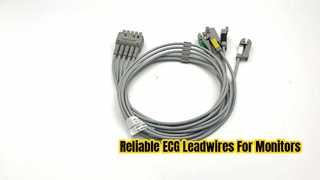 GE Ref:412681-003 Multi-Link ECG Leadwire Group Set,5 -Lead,Grabber,IEC 74 CM /29 IN