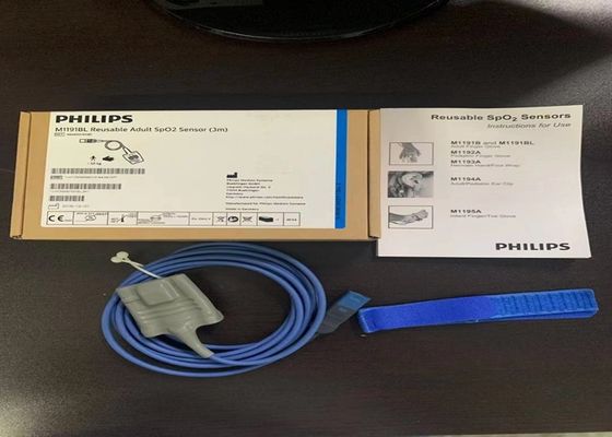PHILIP M1191BL Volwassen Spo2 Sensor Herbruikbaar 3m D Hoofd 8 Pins Ref 989803144381