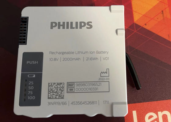 989803196521 Lithium-ion-batterij oplaadbaar voor Philip IntelliVue Patiëntmonitor