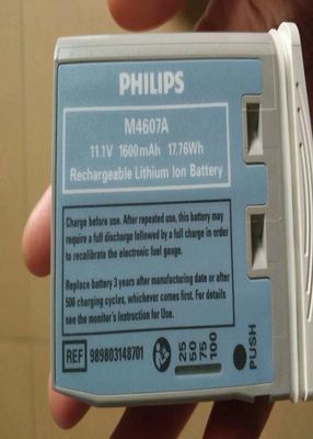 M4607A Batterij voor medische apparatuur, oplaadbare Li-ionbatterij 11.1V 1600mAh 17.76Wh