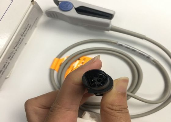 1M Medische consumptiemateriaal, GE Trusignal Spo2 Finger Sensor Ref TS-F1-H Ronde kop