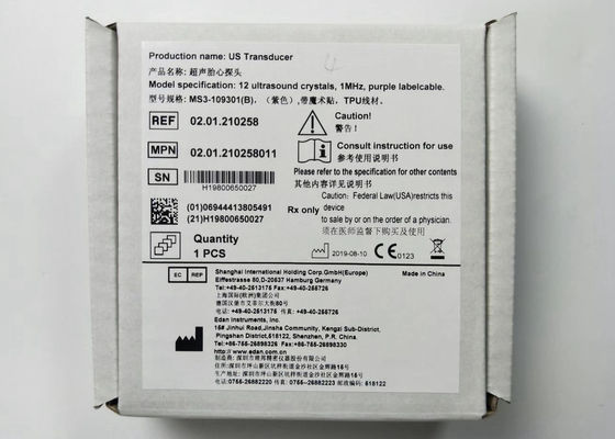 US Transducer Fetal Ultrasound Probe 4 Naald Waterdicht IPX8 MS3-109301