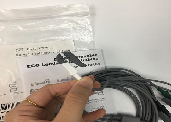 PHLIP Efficia Herbruikbaar 5 Lood EKG kabel IEC Limb Voor volwassenen