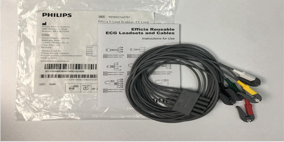 PHLIP Efficia Herbruikbaar 5 Lood EKG kabel IEC Limb Voor volwassenen