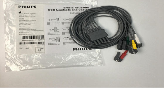 PHLIP Efficia Herbruikbaar 5 Lood EKG kabel IEC Limb Voor volwassenen