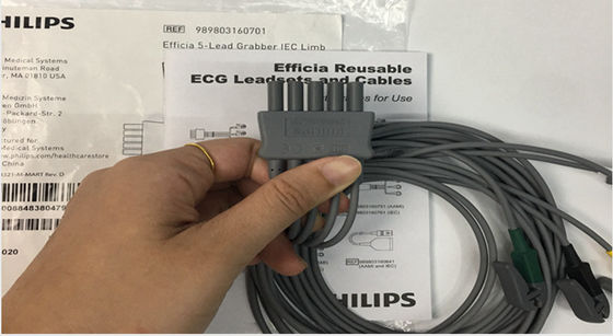 PHLIP Efficia Herbruikbaar 5 Lood EKG kabel IEC Limb Voor volwassenen