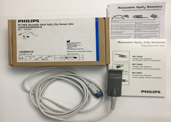 Phlip M1196A EKG vervangende onderdelen, Finger Clip Sensor 3M met 8 PIN connector