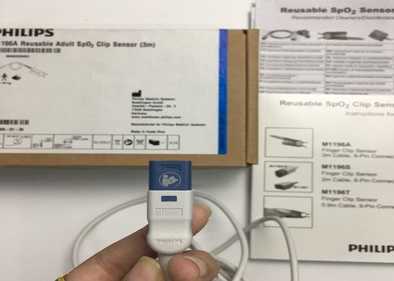 Phlip M1196A EKG vervangende onderdelen, Finger Clip Sensor 3M met 8 PIN connector