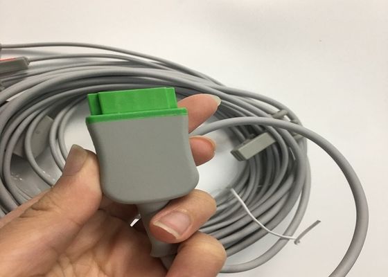 Multi Link EKG vervangende onderdelen Kabel 3 Lead met geïntegreerde Grabber Lead Wire 3.6M