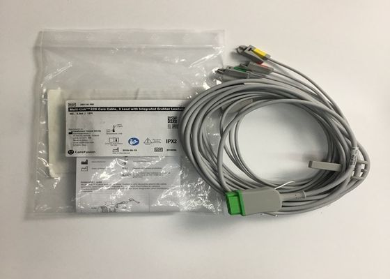3 Lead ECG Trunk Cable 2106309-002 met geïntegreerde Grabber Leadwire 12FT