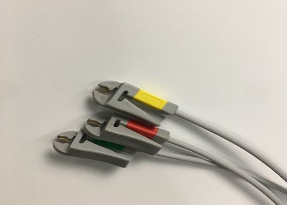 3 Lead ECG Trunk Cable 2106309-002 met geïntegreerde Grabber Leadwire 12FT