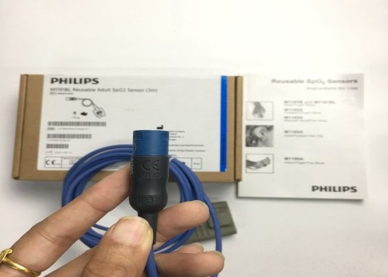 Phlip M1191BL Medische apparatuur Onderdelen, SpO2-sensor voor volwassenen 3M D-vorm 8 pinnen