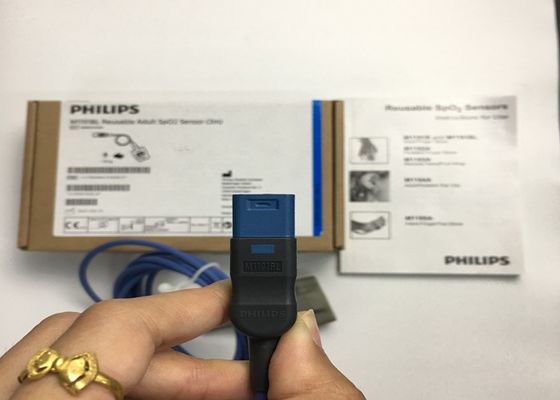 Phlip M1191BL Medische apparatuur Onderdelen, SpO2-sensor voor volwassenen 3M D-vorm 8 pinnen
