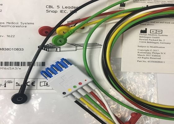 M1645A IntelliVue Medische apparatuur Onderdelen Kabels 5 Leadset