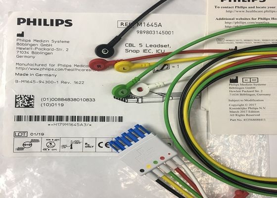 M1645A IntelliVue Medische apparatuur Onderdelen Kabels 5 Leadset