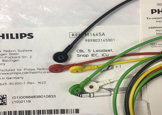 M1645A IntelliVue Medische apparatuur Onderdelen Kabels 5 Leadset