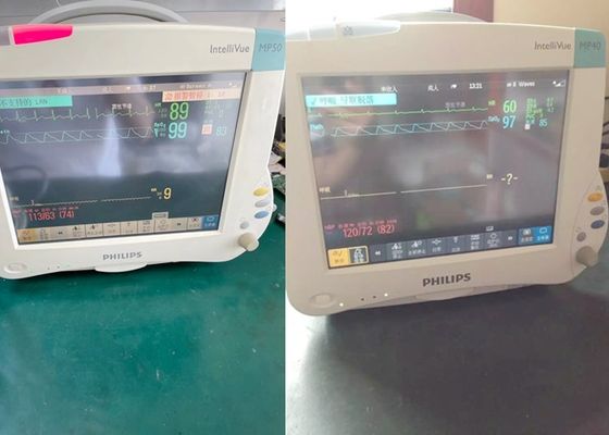 Philip MP40 MP50 Gebruikte patiëntmonitors met reparatie-accessoires
