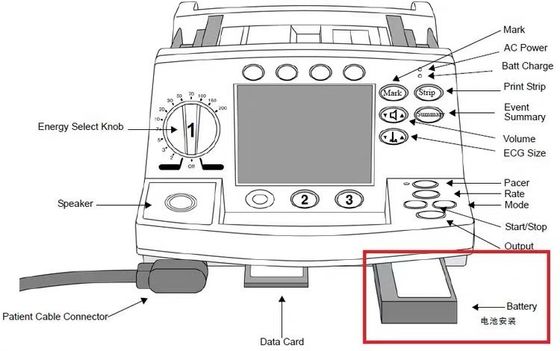 M3516A medische apparatuur batterij voor Philip HeartStart M4735A Defibrillator