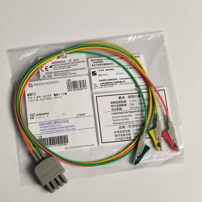 Duurzaam verbruiksmateriaal voor medische hulpmiddelen NIHON KOHDEN Elektrode lood (3) K911 BR-903P