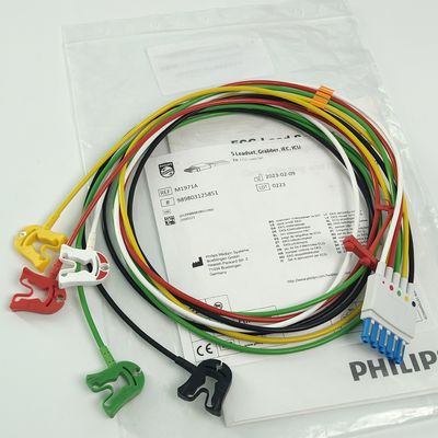 PHILIP Patient Monitor Medisch apparaat verbruiksartikelen CBL 5 Leadset Grabber IEC ICU REF M1971A 989803125851