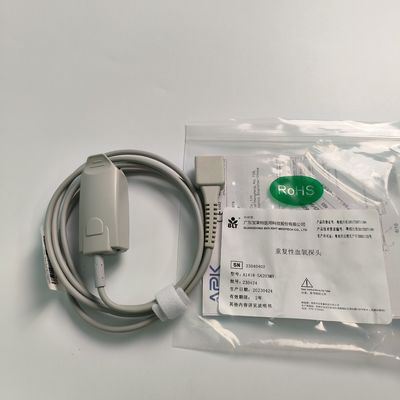 Originele Split Adult Finger Clip Bloedzuurstofsonde Gecodeerd 9 Pin DB9 Trapeziumvormige PN 15-100-0013