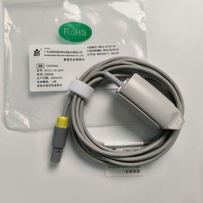 Geïntegreerde volwassen vingerafdruk Bloedzuurstofsonde met 5 naalden Gele Lemo Connector PN 15-100-0010