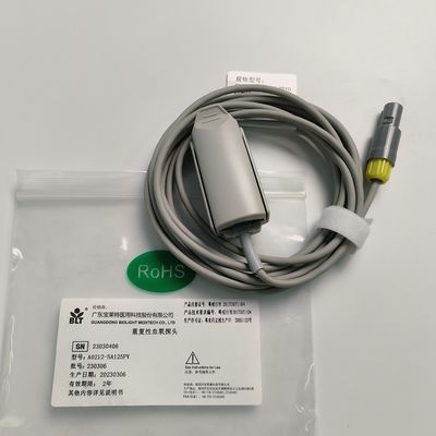 Geïntegreerde volwassen vingerafdruk Bloedzuurstofsonde met 5 naalden Gele Lemo Connector PN 15-100-0010