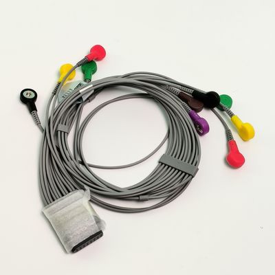 Oorspronkelijke dynamische Holter EKG looddraad 12 loodknop type REF EL10NISH01 IPN 01.57.471450