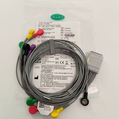 Oorspronkelijke dynamische Holter EKG looddraad 12 loodknop type REF EL10NISH01 IPN 01.57.471450