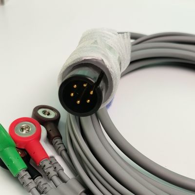 REF EC05DAS061 Monitor Hartdraad Geïntegreerd 5 Lood Defibrilleringsbestendige Buckel Type