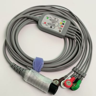 REF EC05DAS061 Monitor Hartdraad Geïntegreerd 5 Lood Defibrilleringsbestendige Buckel Type