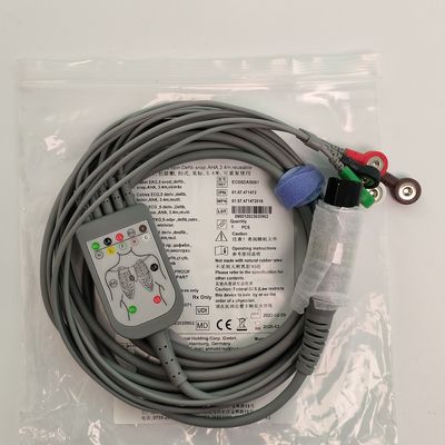 REF EC05DAS061 Monitor Hartdraad Geïntegreerd 5 Lood Defibrilleringsbestendige Buckel Type