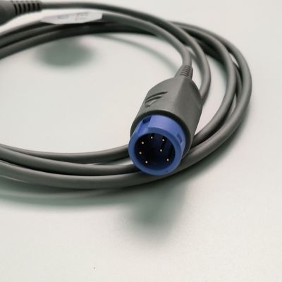 REF SHEC3 Bloedzuurstofverlengkabel 2M Blauw Ronde kop Single Slot 7 Pin L 2,0 meter