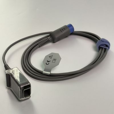 REF SHEC3 Bloedzuurstofverlengkabel 2M Blauw Ronde kop Single Slot 7 Pin L 2,0 meter