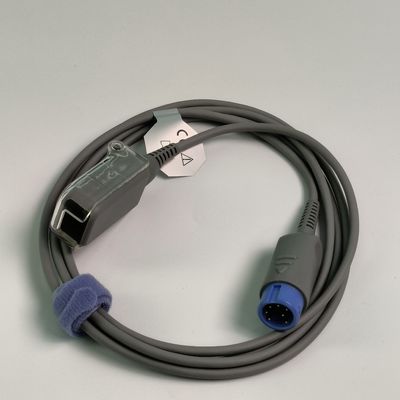 REF SHEC3 Bloedzuurstofverlengkabel 2M Blauw Ronde kop Single Slot 7 Pin L 2,0 meter