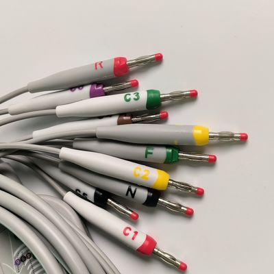 Elektrokardiogrammachine geïntegreerd 12 looddraad met 15 pinnen Europese standaard IEC Banana Head 4.0