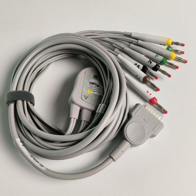 Elektrokardiogrammachine geïntegreerd 12 looddraad met 15 pinnen Europese standaard IEC Banana Head 4.0
