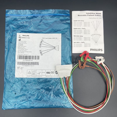ECG 5-Lead Grabber AAMI Tele REF: 989803171831 Voor IntelliVue MX40 Patiëntmonitor