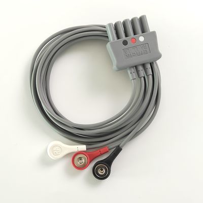 Philip Grey Original 3-Lead Button Branch 1M US Standard RA Wit, LL Rood, LA Zwart Midden Joint Dubbele rij 989803160671