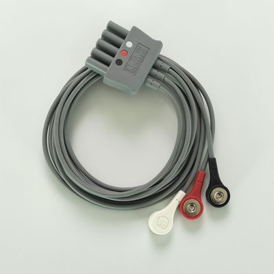 Philip Grey Original 3-Lead Button Branch 1M US Standard RA Wit, LL Rood, LA Zwart Midden Joint Dubbele rij 989803160671