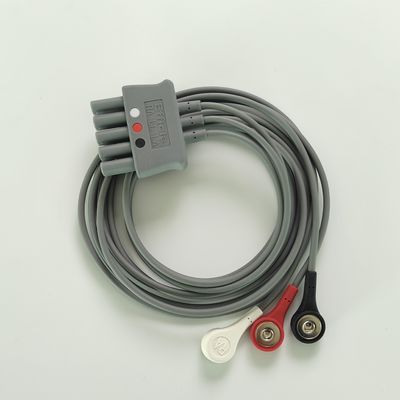 Philip Grey Original 3-Lead Button Branch 1M US Standard RA Wit, LL Rood, LA Zwart Midden Joint Dubbele rij 989803160671