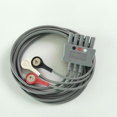 Philip Grey Original 3-Lead Button Branch 1M US Standard RA Wit, LL Rood, LA Zwart Midden Joint Dubbele rij 989803160671