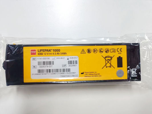 REF:1141-000156 Batterijen voor medische apparatuur Medtronic LIFEPAK 1000 Defibrillatorbatterij 12V 4.5Ah 54Wh