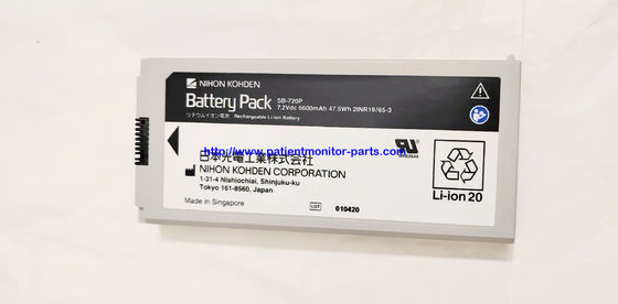 NIHON KOHDEN Patiëntmonitor Oorspronkelijke batterij SB-720P 7.2 V 6600 Mah 47.5Wh 21NR19/65-3