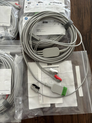 GE Looddraad en Trunkkabel REF: 5831398 ECG 3-LEIDINGSKABEL NIET-AFNEEMBAAR GRIPPER AHA 4,7M 15FT