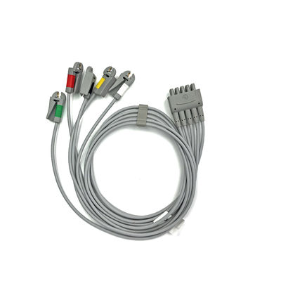 GE Ref:412681-003 Multi-Link ECG Leadwire Group Set,5 -Lead,Grabber,IEC 74 CM /29 IN