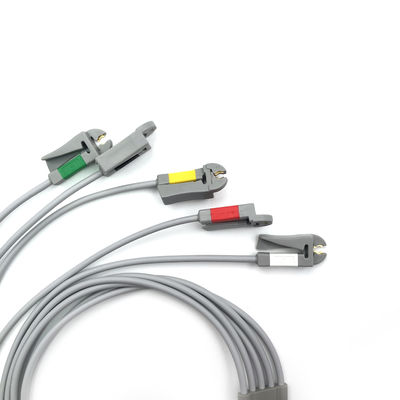 GE Ref:412681-003 Multi-Link ECG Leadwire Group Set,5 -Lead,Grabber,IEC 74 CM /29 IN