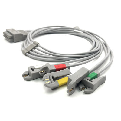 GE Ref:412681-003 Multi-Link ECG Leadwire Group Set,5 -Lead,Grabber,IEC 74 CM /29 IN