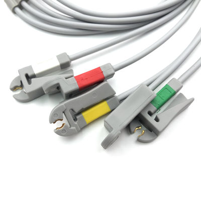 GE Ref:412681-003 Multi-Link ECG Leadwire Group Set,5 -Lead,Grabber,IEC 74 CM /29 IN