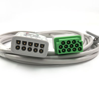 GE Ref:2017003-001 Multi-Link EKG Care Cable,3/5 -Lead,AHA 3.6M /12FT
